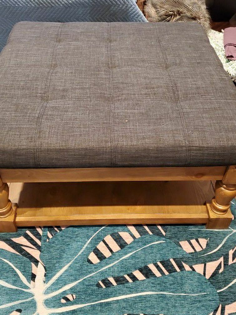 Lennon Baluster Storage Ottoman Coffee Table