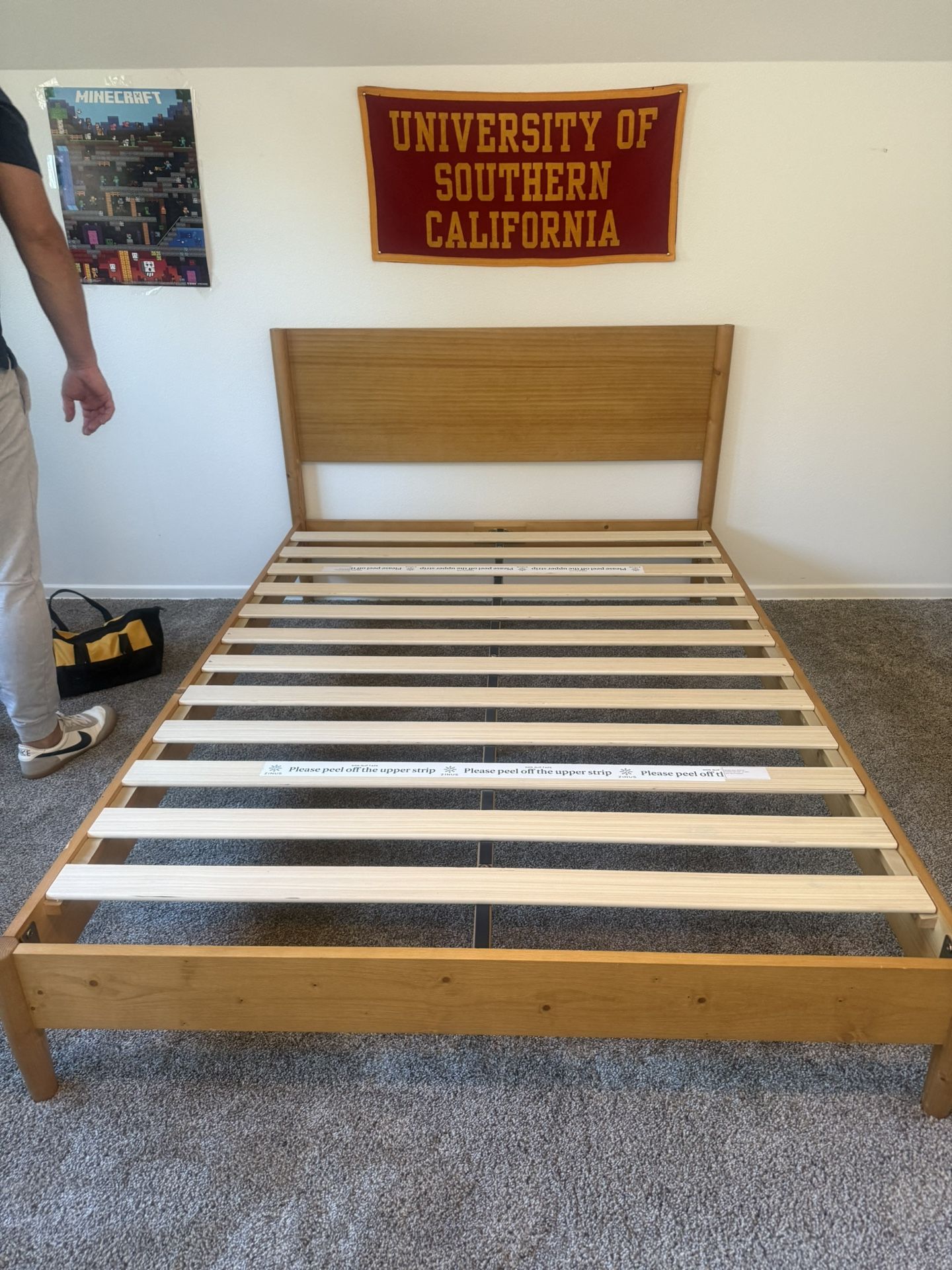 Wayfair Full Size Wood Bed-Frame 