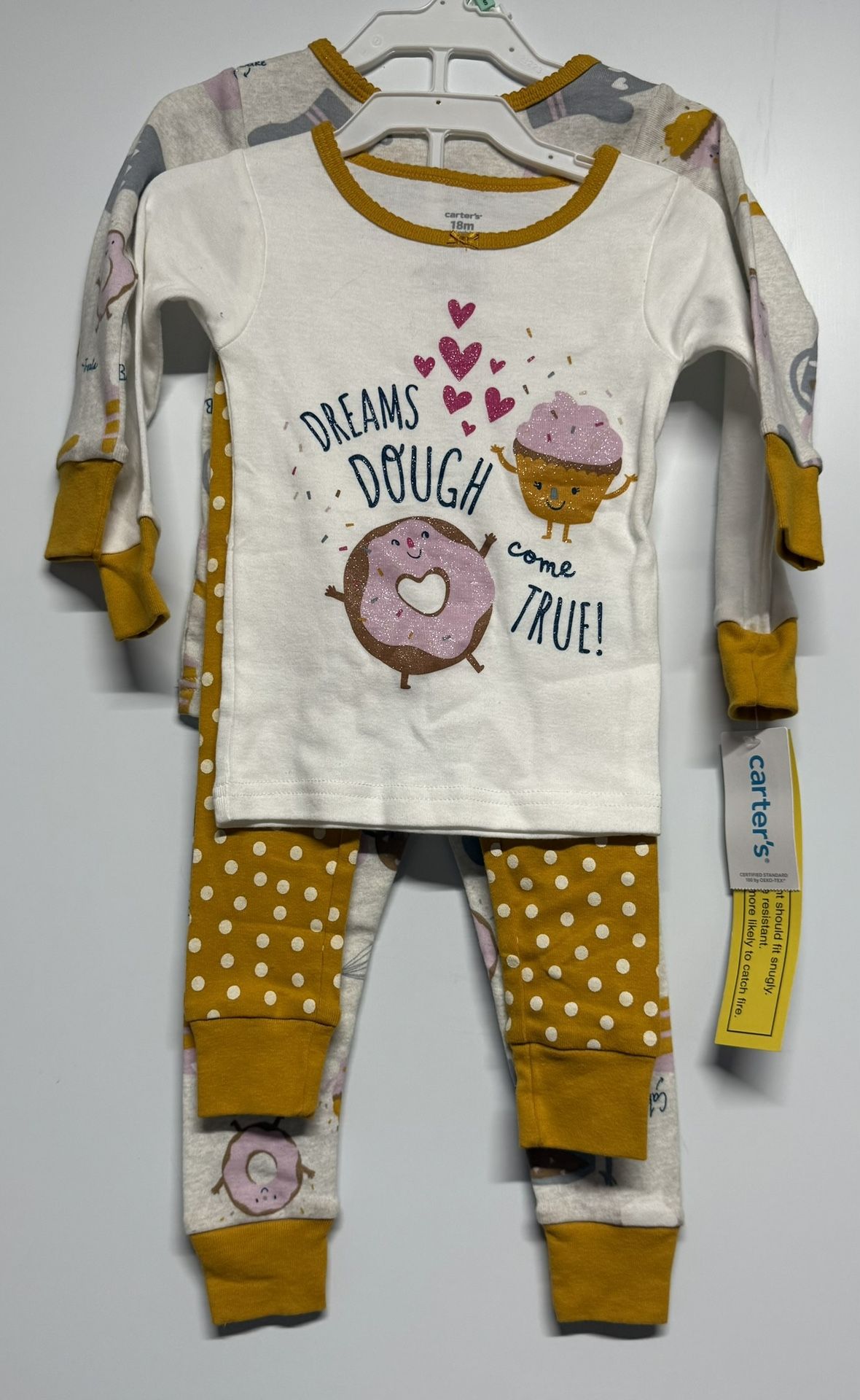 Toddler Girl - 18 month Carter’s pj’s - NEW w/ tags - 2 sets for 1 price
