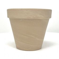 5.5-in W x 5.5 L White Terracotta Indoor/Outdoor Planter