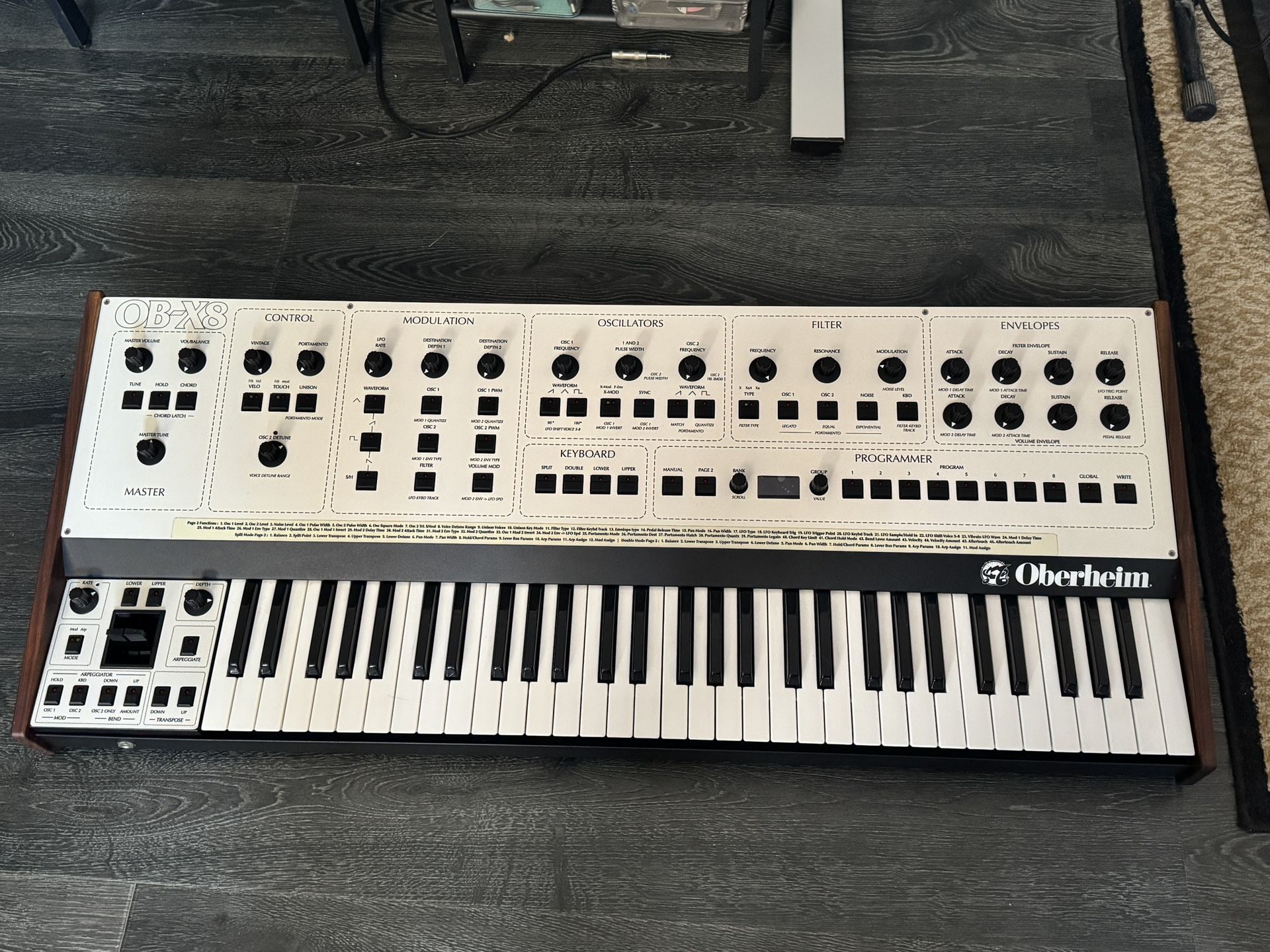 Oberheim OBX8 custom synth