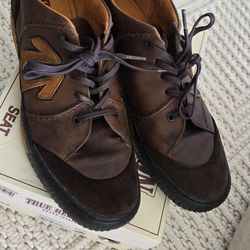 True Religion Brown Leather & Suede Casual Shoe Sneaker US  9.5
