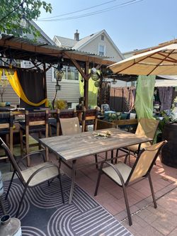 Patio table and 4 chairs