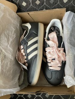 adidas gazelle silver green womens Replacement Laces for adidas Samba OG Blush / 100 cm / 39 in / Flat Shoe Laces