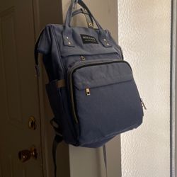 Like New Blue diaper Bag