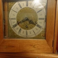 Antique. Clock German Jeweled Key Wound