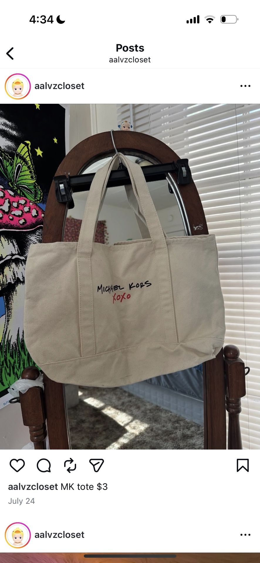 MK Tote Bag