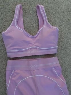 Alo Yoga Sports Bra and Shorts Set