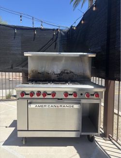 American Range 48” Commercial Gas Range – 8 Burners