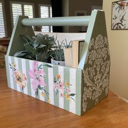 Solid Wood Tool Or Utensil Caddy Tool Box