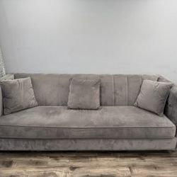Z-galleries Custom Made Sectional Suede Couches 