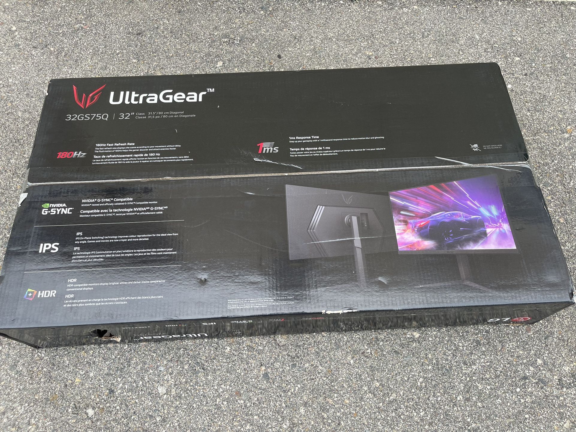 NEW Sealed LG 32GS75Q Ultra Gear 32" Gaming Monitor QHD IPS 180Hz 1ms GtG G-SYNC