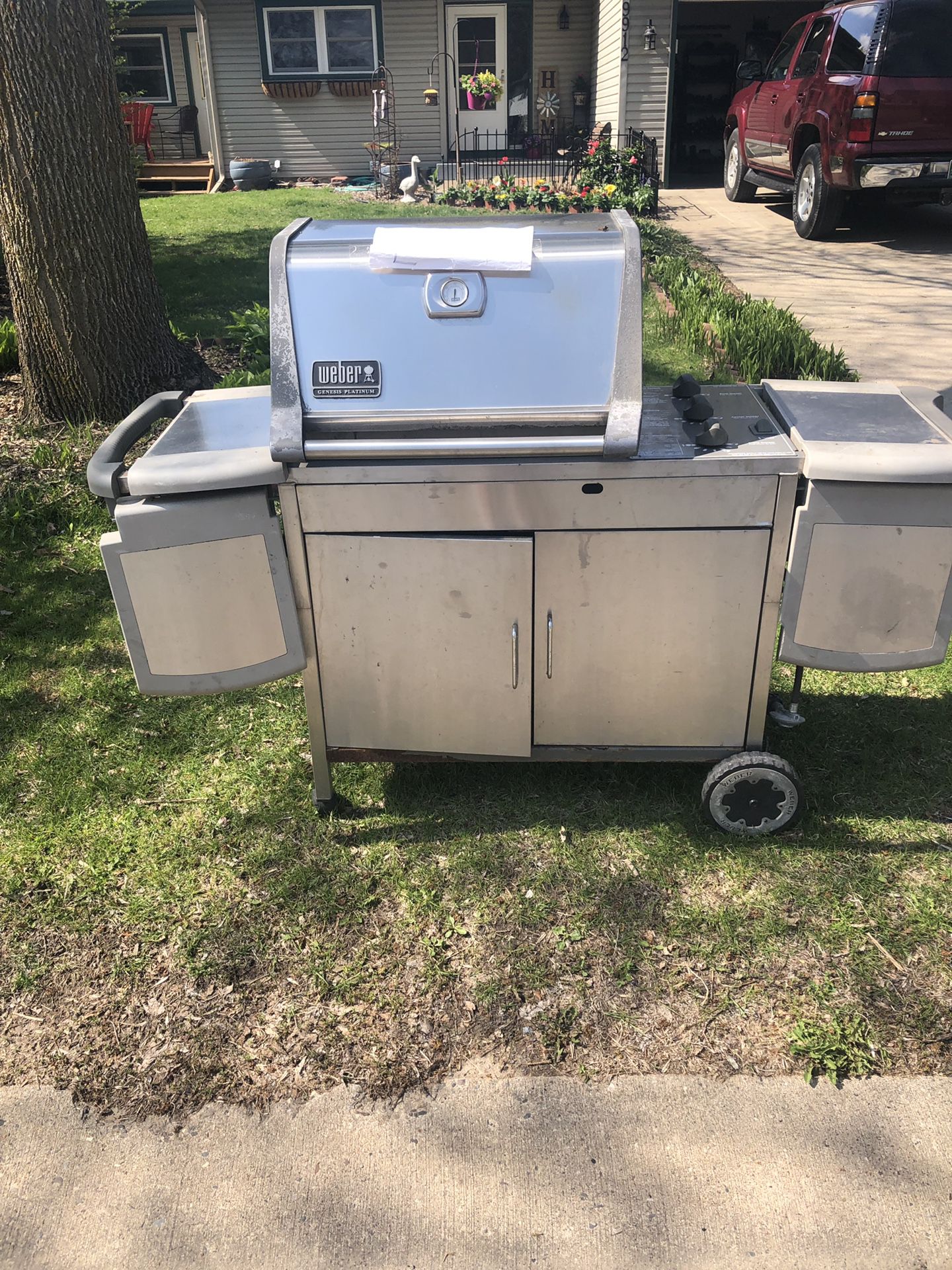 Free Weber grill works .