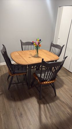Wooden Table w/ 4 chairs