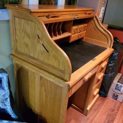 American Lifestyle oak roll top desk