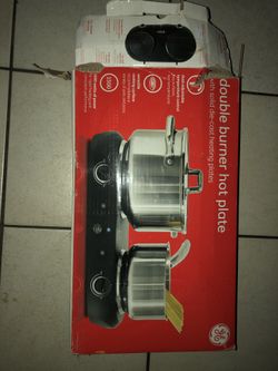 Double burner hotplate