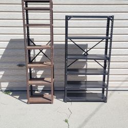 2 Metal Shelving Racks