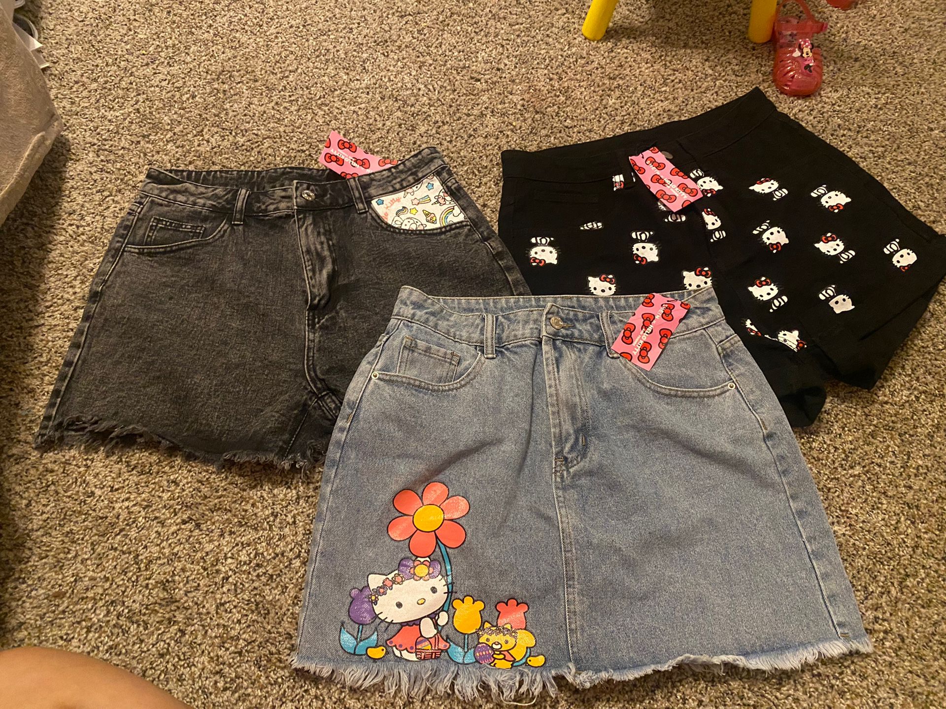 Hello Kitty Shorts And Skirt Bundle 