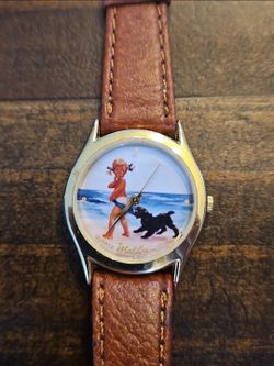 Vintage 1990 Coppertone Girl Watch | Malibu Jewelry Corp | 40th Anniversary Era