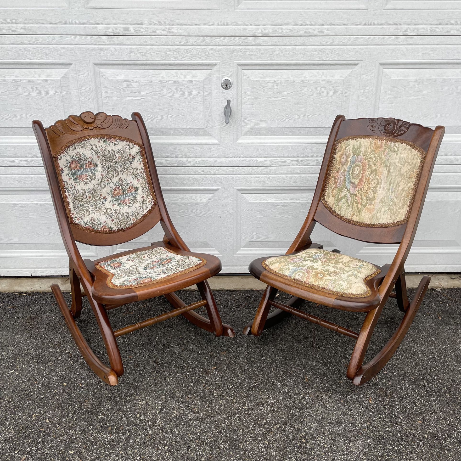 Antique Folding Rocking Chairs 