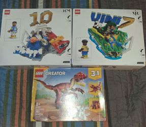 LEGO Sets Bundle – Mbappé, Vini Jr, Creator Dinosaur