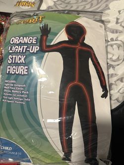 Orange light up costume