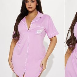 Fashion Nova Sleep Shirt. Brand New. Size 2X