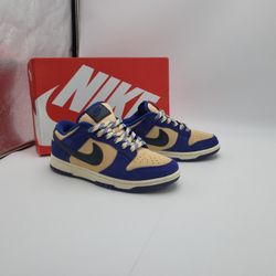 Nike Dunk Low Blue Suede 7.5 Womens