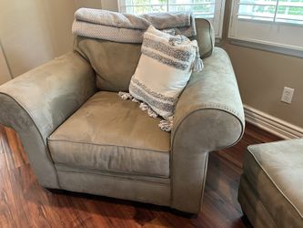 Sofa And Chair With Ottoman