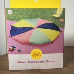 Sun Squad Giant Parachute Game Kids Outdoor Play Rainbow Parachute New