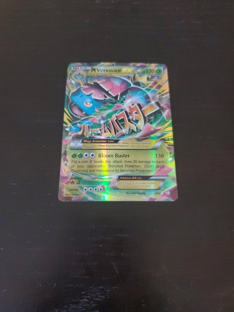 Mega Venusaur Ex Pokémon Card