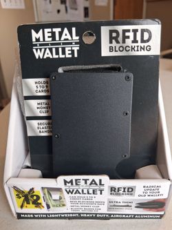 Metal Slim Wallet RFID Blocking Card Holder