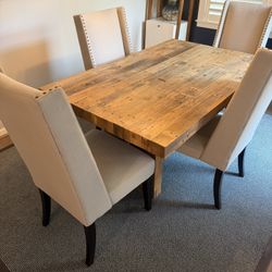 West Elm Dining Table & chairs 