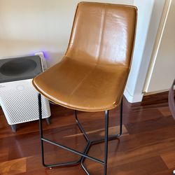Leather bar stools