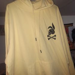 Crooks & Castles Skull Bunny Hoodie( Spring Yellow)
