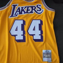 Signed Jerry West Jersey 