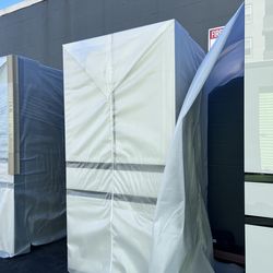 Samsung Bespoke 23 cu. ft. Counter Depth 4-Door French Door Smart Refrigerator in White Glass with Beverage Center