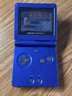 Blue Nintendo Gameboy Advance SP with Charger