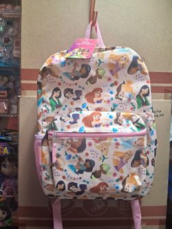Disney Princess Backpack 16 inches tall