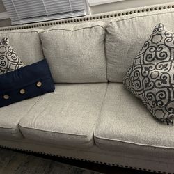 Ashley Couch With Matching Pillows