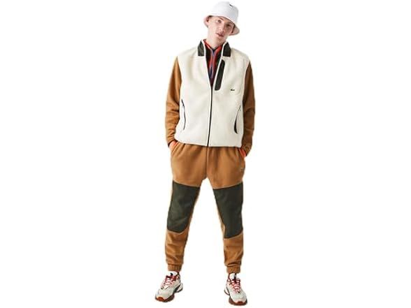 Lacoste Men's Color-Block Polar Fleece Trackpants - PANTS ONLY