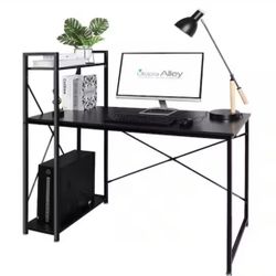 47 in. Rectangular Black Computer Desk-New In Box!