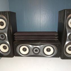 $75.00 Three PIECE SURROUND SOUND SPEAKER SYSTEM. 