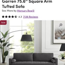 Price Slashed! $50 Tufted Sofa South Windsor.