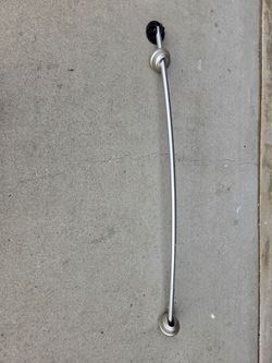 Shower tension rod (brushed nickel)