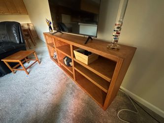 Large TV stand/ cubbies