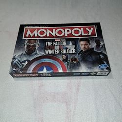 Monopoly The Falcon And The Winter Soldier Edition Board Game In Excellent New Condition (Is Complete Nothing Missing)