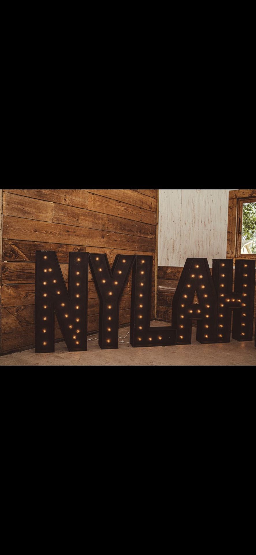 Letters W/lights For Any Occasion 