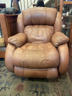 Italian Finished Leather Recliner Chair