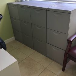 4 File Cabinets 